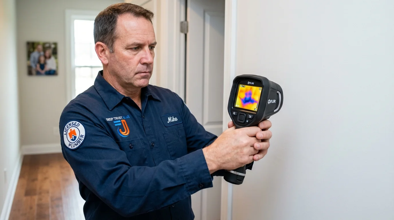 Thermal imaging leak detection by Johns Plumbing LLC in Brooksville